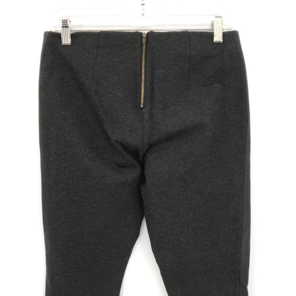 J.Crew Gray Skinny High Rise Faux Leather Pants Slacks Black - Picture 7 of 9